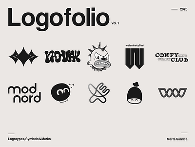 Logofolio: logotypes, symbols & marks branding design graphic design illustration illustrator logo typography ui ux vector