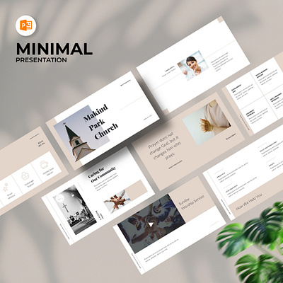 Makiud Park Church Powerpoint Presentation Template 3d animation branding business clean resume design graphic design illustration logo minimal motion graphics pitch deck portfolio powerpoint presentation professional resume slide template ui