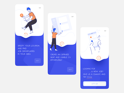 ONBOARDING-PAGES concept design illustration ui ux vector