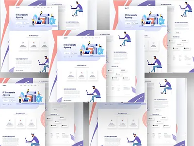 IT Agency Landing Page company design design company it agency landing page ui ux webiste website design