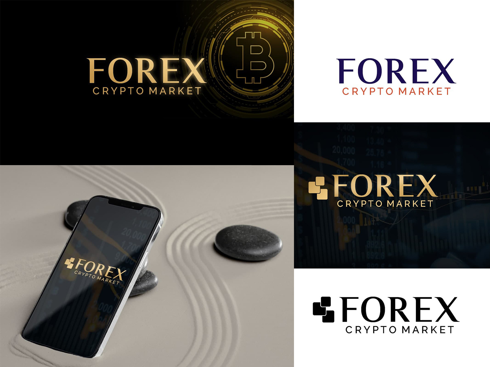 FOREX CRYPTO MARKET (LOGO DESIGN) by Muhammad Zubair Khatri on Dribbble