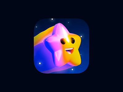 Photo Editor App Icon 3d animation app character icon ios iphone star