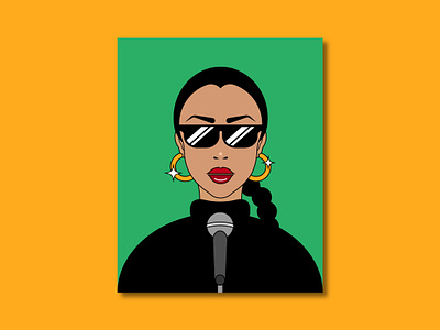 Sade 1980s 80s adobe illustrator band celebrity creative drawing illustration illustrator music pop culture portrait sade sade adu