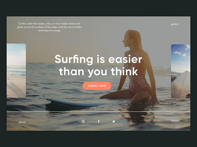 33 Daily UI. Surfing School 3d animation app branding button design graphic design illustration inspiration logo minimalism motion graphics neumorphic new trend ui ux