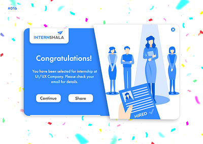 Daily UI #16 - Pop-Up/Overlay app branding challenge daily daily 100 challenge dailyui dailyuichallenge design illustration internsala popup logo overlay in web popup for website ui ui design uiux ux wed design