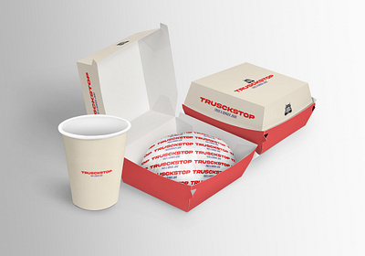 Truckstop Burger Joint 3d bold brand identity branding creative design inspiration food graphic design icon illustration illustrator logo logo designer minimal packaging photoshop typography vector