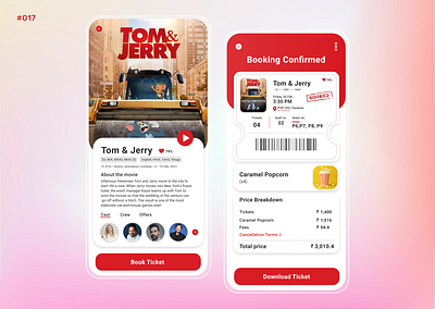 Daily UI #17 - Ecommerce mail receipt app ui design daily daily 100 challenge dailyuichallenge fresh ui design moive ticket movie recipe recipe ui recipe ui design tom and jerry tom and jerry movie ui ui design ui shorts ui ux design uidesign ux ux design