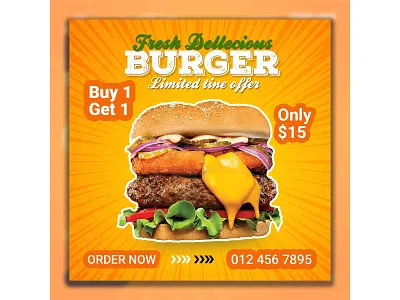 design unique social media banner post, creative ads, instagram agency design food graphic design restaurant socialmediapost stories