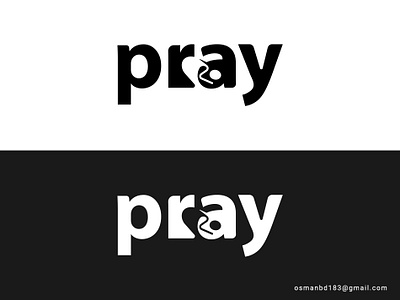 Minimalist Logo Concept of ''Pray'' word/ Islamic Logo arabic brand arabic minimal logo branding calligraphy font islamic logo logoconcept minimal typography logo minimalist logo pray logo pray word logo typography