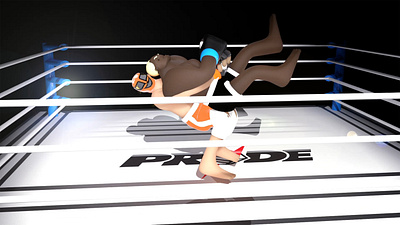 Sakuraba 3d animation c4d cinema 4d japan mma motion motion graphic pride randleman redshift sakuraba suplex ufc wrestler wrestling