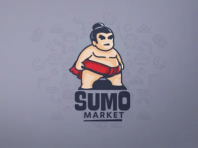 Summo Market asian brand branding character design illustration illustrator japan logo design market mascot mascot design nft summo ui vector