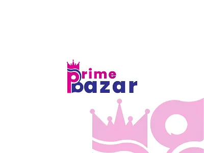 Prime Bazar Logo Design Concept bazar clean creative letter logo design luxury prime simple