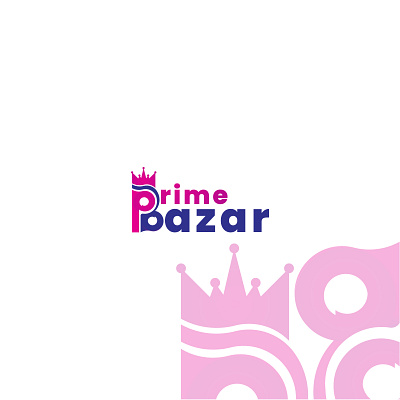 Prime Bazar Logo Design Concept bazar clean creative letter logo design luxury prime simple