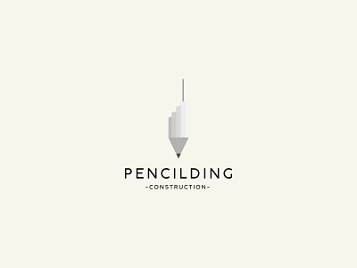 PENCILDING branding construction logo creative design graphic design icon identity logo minimal real estate logo