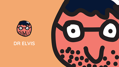 Little buddy Dr Elvis illustration vector