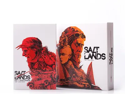 Salt Lands board game box cover boardgame box cover design illustraion illustration illustration art logo