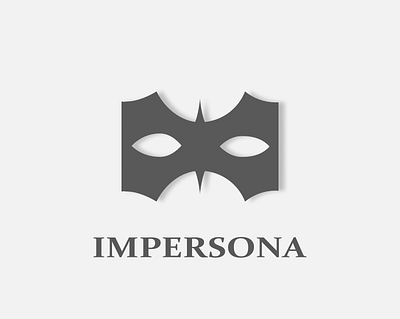 Impersona - VPN logo concept abstract branding concept design logo logomark mark mask minimalistic simple wordmark