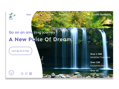 Travelling Agency Website design ui ux