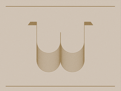 36 Days of Type _ W 36daysoftype 36daysoftype08 art deco branding design logo monogram outlines typography wave