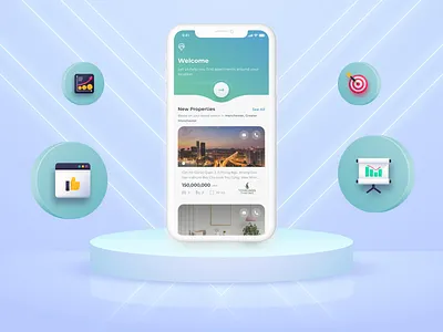Mobile Application by Tt Design 3d app app mobile branding card design design graphic design ui ux web design webdesign