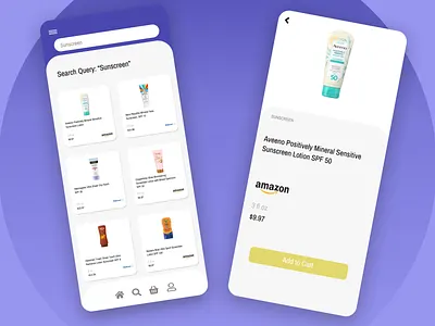 Price Comparison App app branding design ui ux