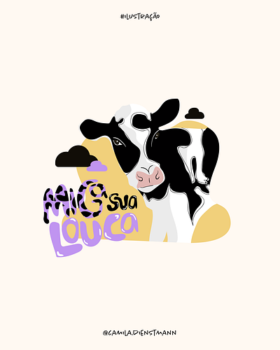 Cow Illustration ✨🐮 art color cow cowillustration draw graphicdesign illustration illustration art illustrator