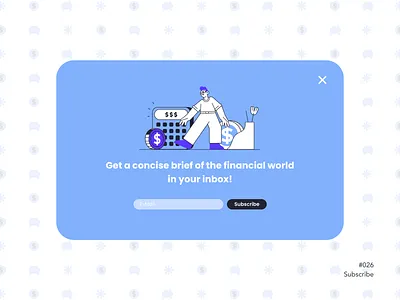 Subscribe | DailyUI 026 app art blue branding challenge dailyui design finance graphic design illustration subscribe ui ux web