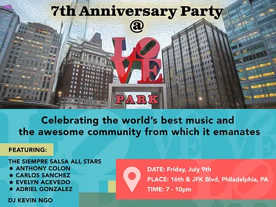 Event Flyer SSP Love Park PHL design entertainment graphic design music