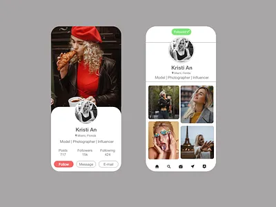 User Profile app design icon illustration typography ui ux