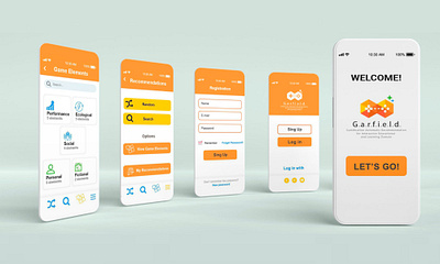 G.a.r.f.i.e.l.d. APP app design gamification ui ux