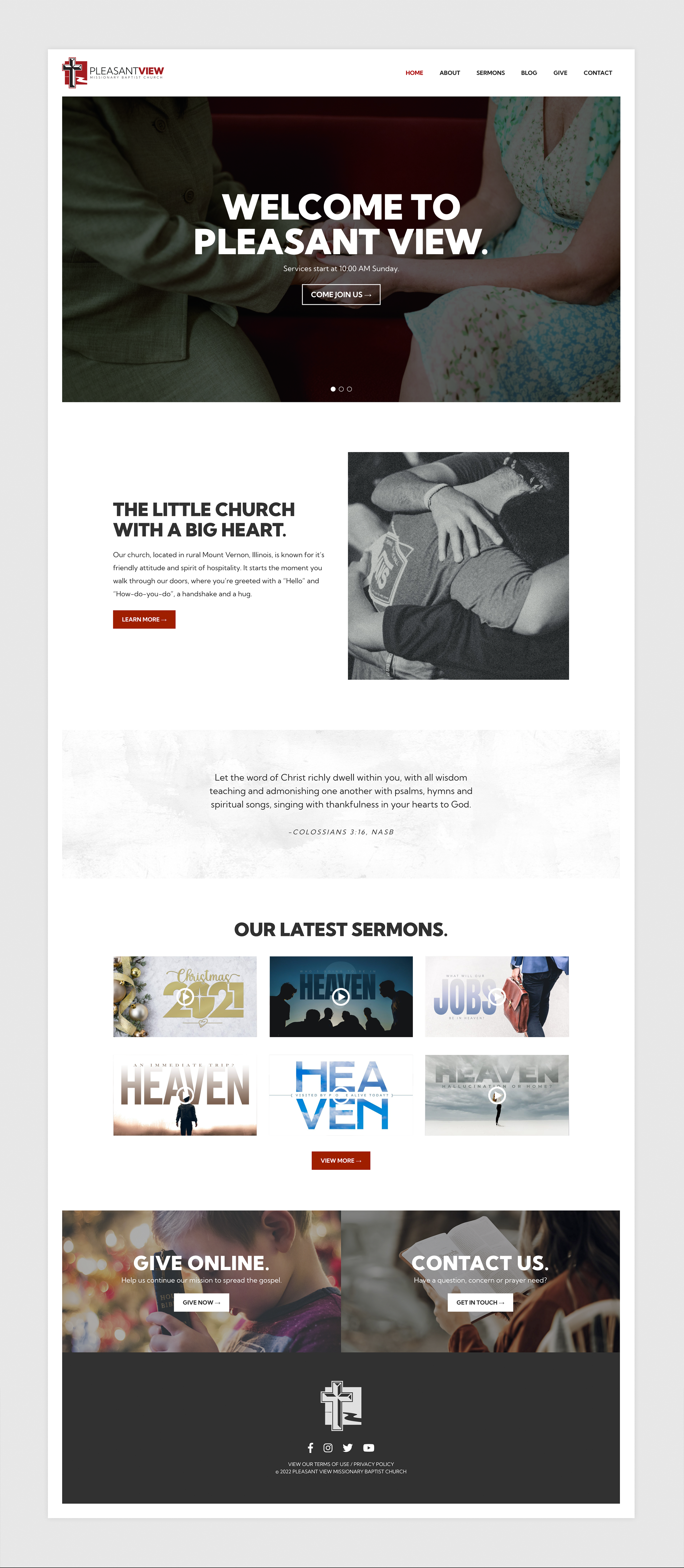 Example of Website Design & Development