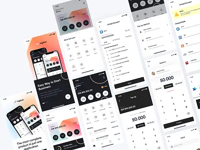 Tagihan - Payment Point Online Bank app clean digital electricity expense finance fintech gateway internet management mobile money payment puls template transaction ui kit wallet water