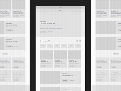 UX Design - Homepage Wireframes clean columns content design grid ux ux design web design website
