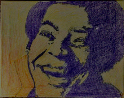 Bill Withers GG – 11” x 14” Canvas Colored Pencil branding