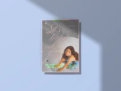 Sour Poster Design album art art collage design graphic graphic design graphicdesign music poster poster