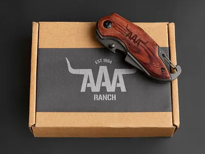 AAA Ranch Pocket Tool Mock-up branding design graphic design illustration logo typography