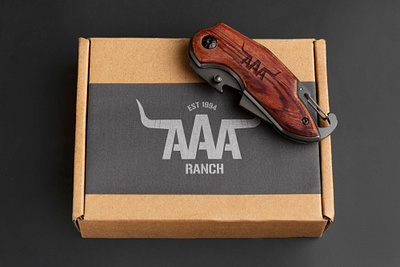 AAA Ranch Pocket Tool Mock-up branding design graphic design illustration logo typography