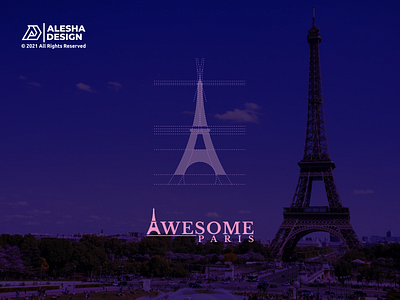 Awesome Paris Logo Design awesome city creative design eiffel eiffel tower france icon initials letter a logo logo design logotype mark paris simple symbol tourism travel travel agency