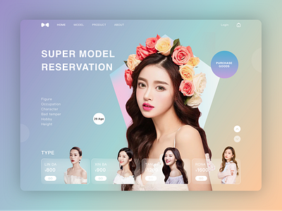 Appointment model website sketch