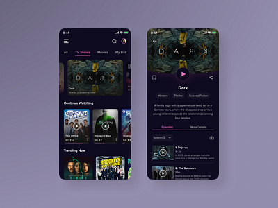 OTT App dailyui designchallenge ott ottapp ottplatform uidesign uiux