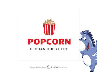 Popcorn Logo branding design free logo free logo maker logo logo design logo maker popcorn gourmet popcorn logo
