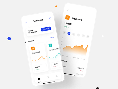 Cryptocurrency App UI Design app appuidesign appuiux bitcoin btc clean ui crypto figma graph iosapp minimalui mobile app mobileui modern ui uiux uiuxdesign ux visual