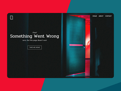 Day 07 - 404 Page flat minimal ui web website