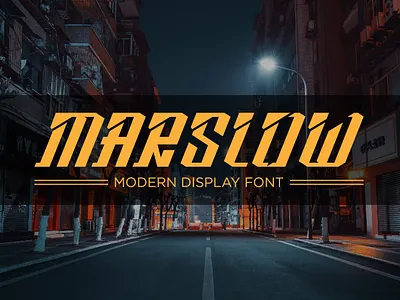 Marslow Font futuristic