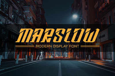 Marslow Font futuristic