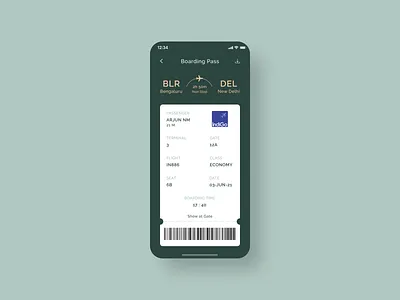 Boarding Pass | Daily UI 24 barcode boarding pass booking daily ui daily ui 24 design flight ui ux