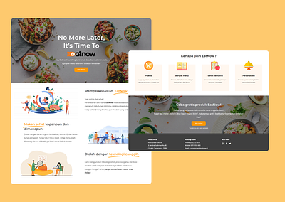 EatNow - Soft Launching Landing Page adobe xd ecommerce figma landing page ui ux website design