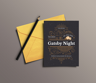 Invitation card vintage design illustration invitation letter postcard print typography vector vintage