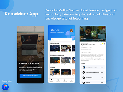 UI Design for Online Course aplikasi