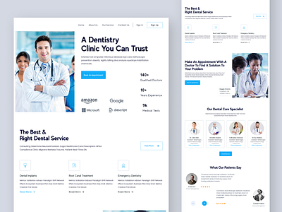 medical landing page clinic clinic website dental doctor doctor website health healthcare hospital medical medical landing page medical web medical website medical website design medical wesite design medicine ui design ui landing page ui ux landing page